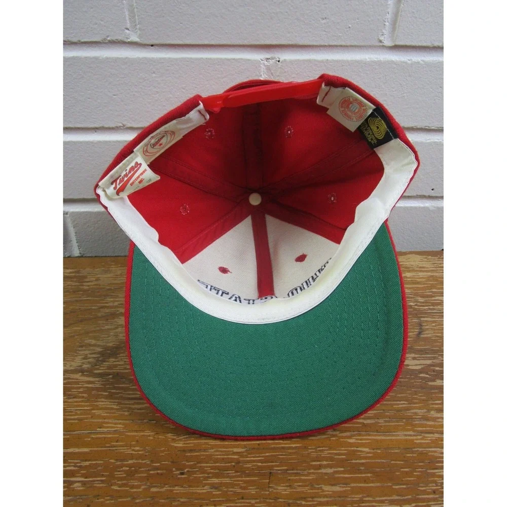 VTG Ohio State Buckeyes Red Snap Back Hat Twins Enterprise Collegiate University